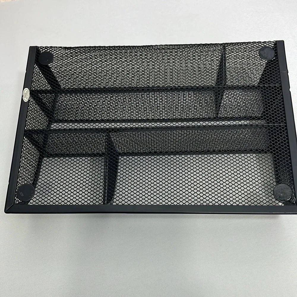 Black Mesh Desk Organizer